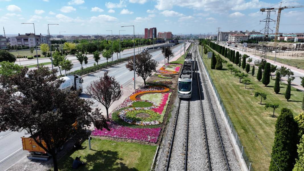1,8 milyon çiçek, açtı: İşte göz kamaştıran Konya park ve caddeleri 7